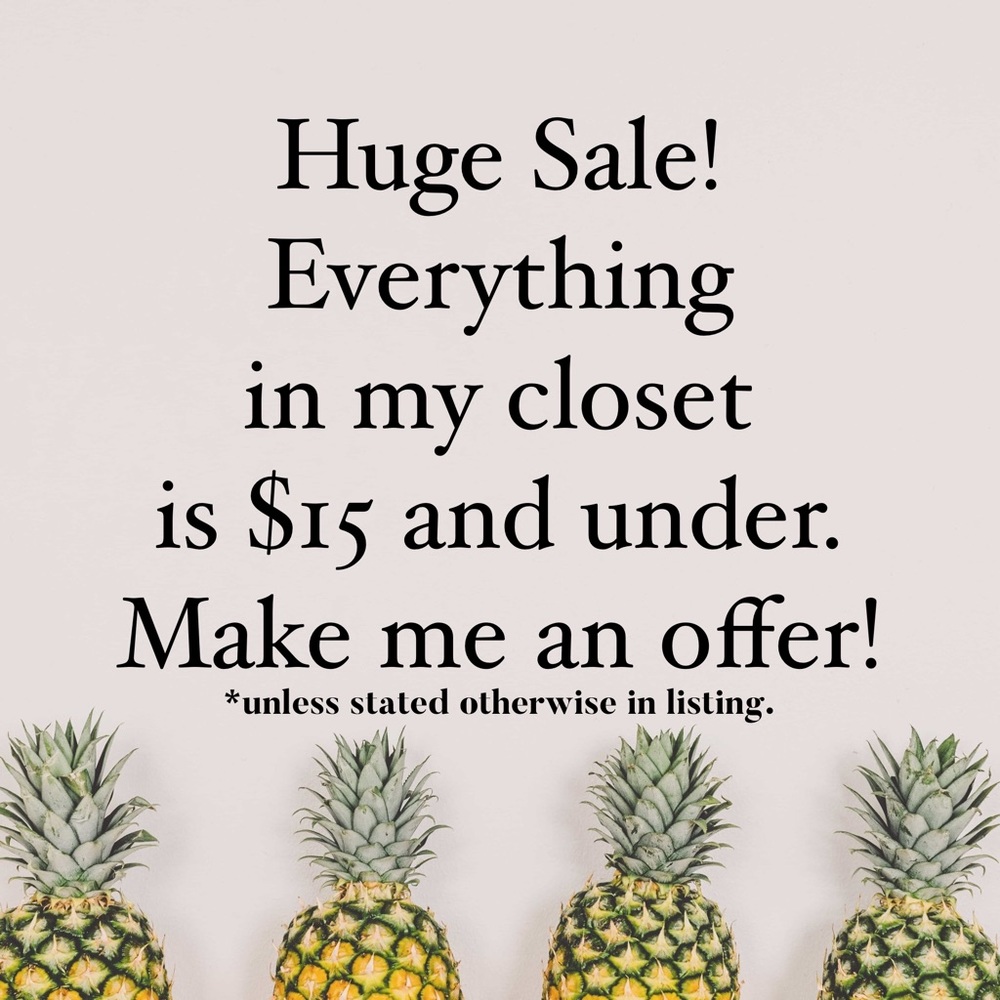 Everything $15 and under!!